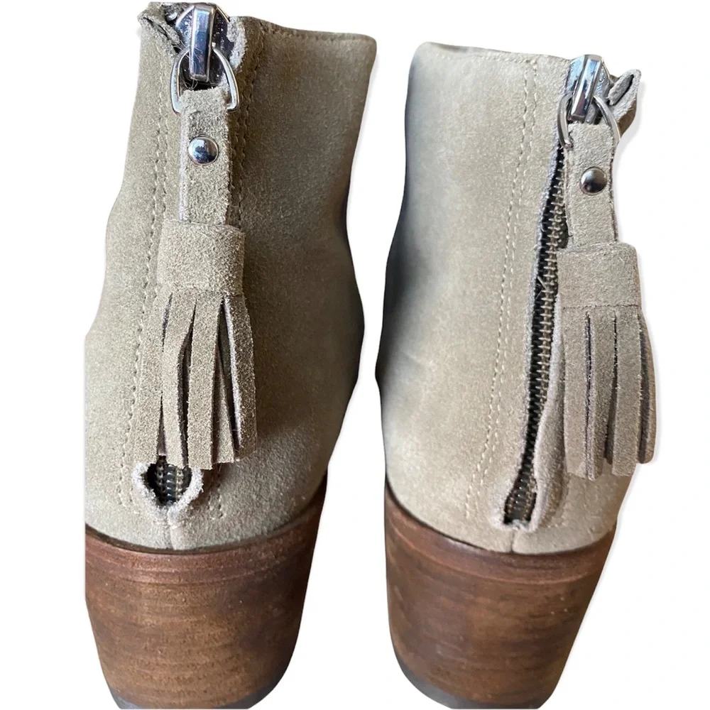 NWT Matt Bernson Beige Suede ankle boots Boho Booties Size 8 - Picture 11 of 15